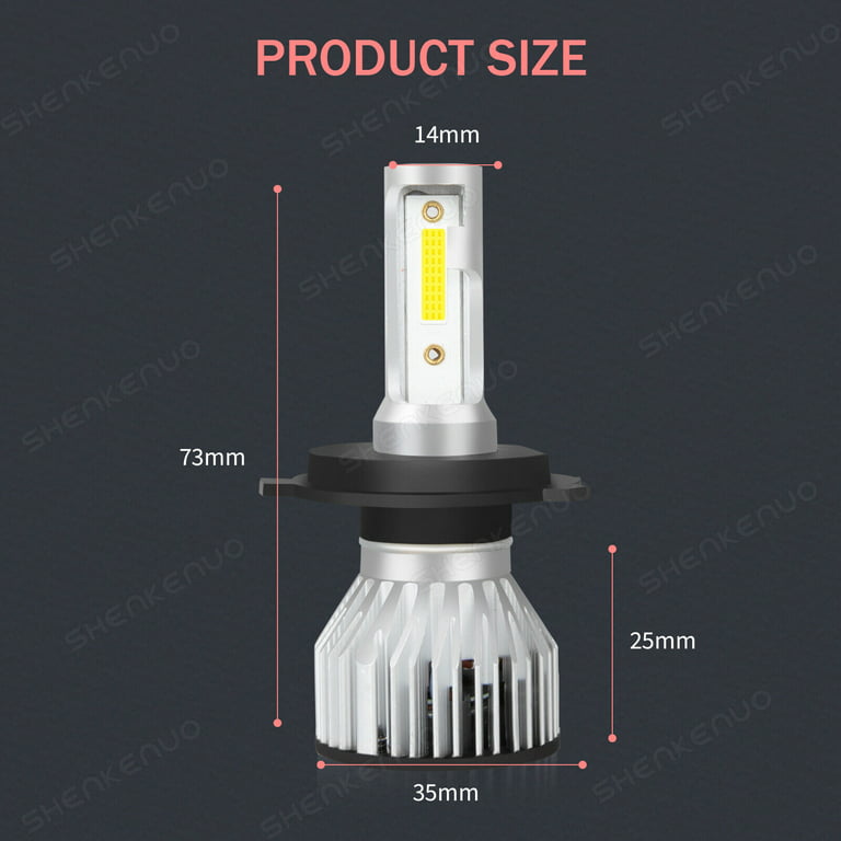 U7 36W 3800 Lumens LED Headlight Kit H1 H3 H4 H11 H13 9004 9005 9006 9007  880/881