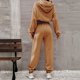 thumbnail image 5 of Casual Women Sets Solid Hooded Sweatshirt Jogger Pants Suit Tracksuit Matching, 5 of 8