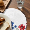 thumbnail image 3 of Blue Red Spring Floral Round 15 Inch Placemats Set of 6, Pastoral Flowers Watercolor HeatResistant Non Slip Place Mats for Dining Table, Wipeable Braided Kitchen Table Mats for Housewarming, 3 of 9