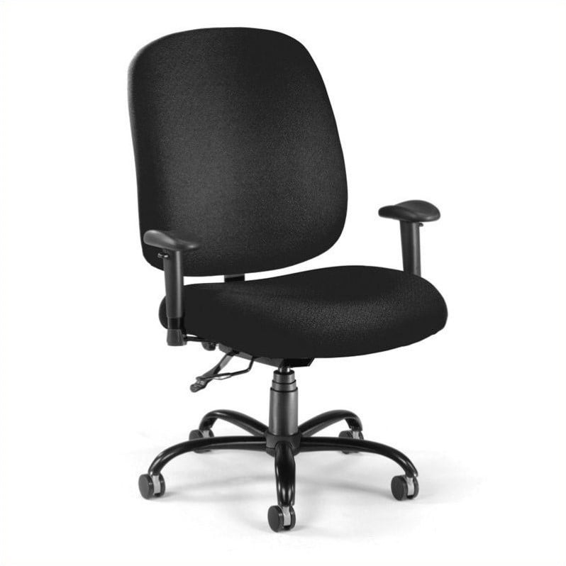 Ofm Big And Tall Office Chair With Arms In Black