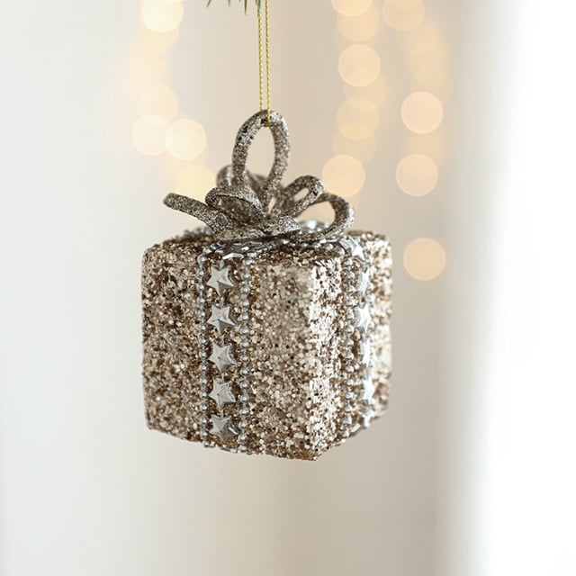Bolas Navideñas de Plástico Color Oro Rosa para Decorar El Árbol de Navidad | Ligeras y Resistentes | Crean Un Ambiente Festivo | 8X8X8 Cm | 1 Unidad