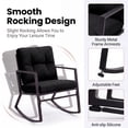 thumbnail image 2 of Tappio Outdoor Furniture 3 Piece Patio Bistro Furniture Set, Rattan Conversation Chairs Set with Side Table and Cushions, Patio Furniture Sets for Balcony Garden Porch, Black, 2 of 6