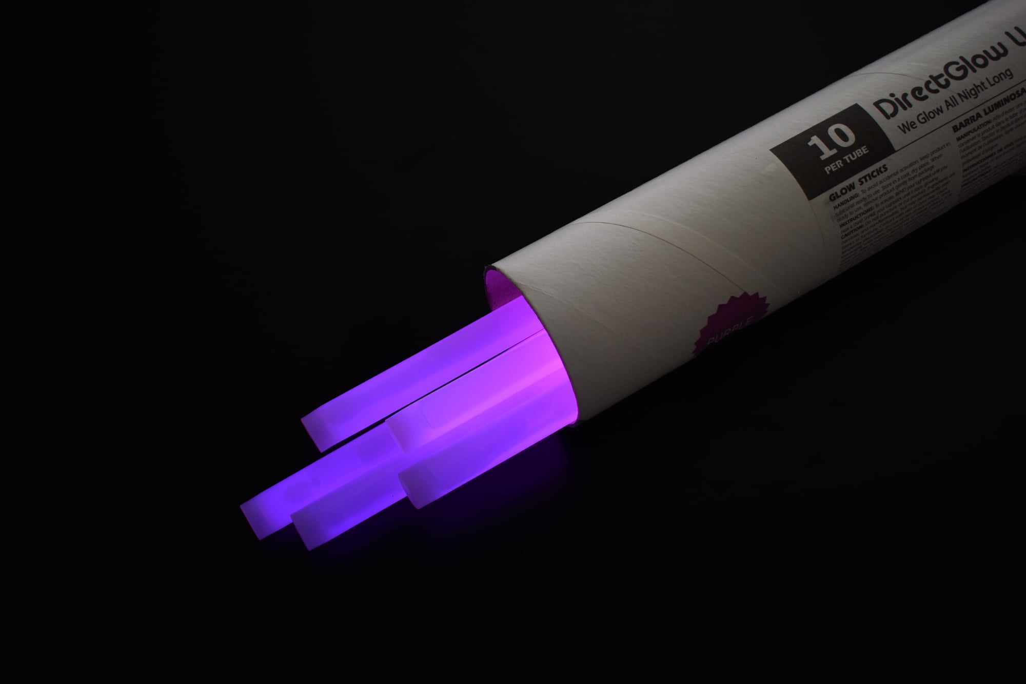 purple glow sticks