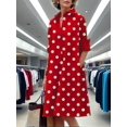 thumbnail image 3 of Vestido Zhyaj para mujer, bohemio, maxi rojo, casual, playa, con bolsillos, 3 of 6