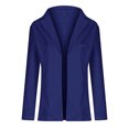 thumbnail image 7 of Lindreshi Blazer for Women 2023 Women Business Attire Solid Long Sleeve Suit Collar Slimming Cardigan Suit Coat Tops Jacket, 7 of 7