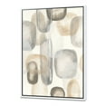 thumbnail image 1 of Pierres Ovales Grises Neutres I - Toile Encadrée Moderne et Charmant, 1 of 3
