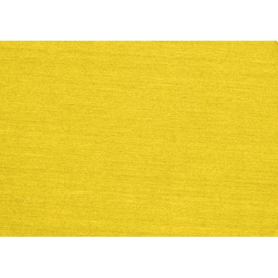 Ahgly Company Indoor Rectangle Solid Yellow Modern Area Rugs, 8' x 12'