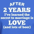 thumbnail image 3 of CafePress - 2 Years Of Love And Beer T Shirt - Men's Classic Graphic Cotton T-Shirt, 3 of 4