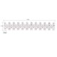 thumbnail image 4 of Regleta De Terminales 10 Terminales De Tornillo De Doble 360 ​​V 10 A, 4 of 7
