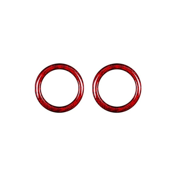 Real Hard Carbon Fiber Car Shift Panel Ring Sticker For 500 595 2012-2023
