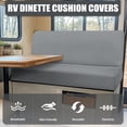 thumbnail image 4 of Yuyamidu Gray RV Dinette Cushion Covers RV Stretch Sofa Seat Slipcovers Washable Camper Couch Cushion Covers 2 PCS Loveseat Slipcovers RV Interior Decor, 4 of 7