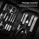 thumbnail image 3 of Clippers de uñas Conjunto Acero inoxidable Manicure Tijeras Kit Travel Reutilizable Toenail Salon Pedicure Dormitorio Paquete de recorte de 9 Inevent CE001730-00, 3 of 7