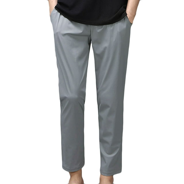 Birdeem Pantalon pour Hommes Hommes Mode Uni Décontracté Taille Élastique Pantalon à Poches Pantalon de Sport