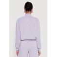 thumbnail image 5 of Women's Almost Famous Drawstring Hem Cropped Raglan Sweatshirt, 5 of 5