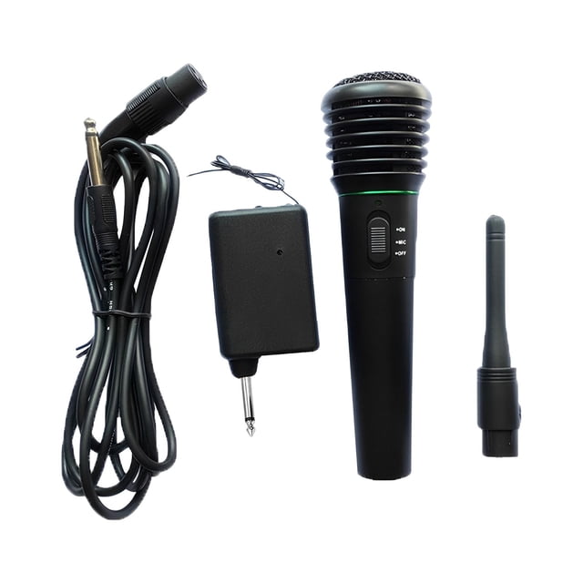 Micrófono Vocal Profesional Perfecl 2 en 1 Con Cable Para KTV PC De Escritorio