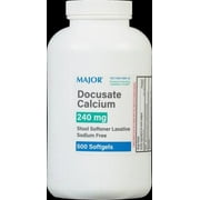 Docusate 240 Mg Stool Softener Laxative Sodium Free - 500
