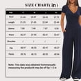 thumbnail image 2 of Scacto Women 2 Piece Outfit Sets, Short Sleeve V-Neck Ruched Top & Wide Leg Pants, Casual Daily Wear Gym Sweatsuit, 2 of 5