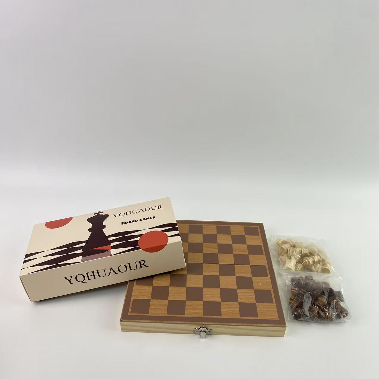 YQHUAOUR  Board games,Upgraded Chess Set, 15" Tournament Staunton Wooden Chess Board Game Set with