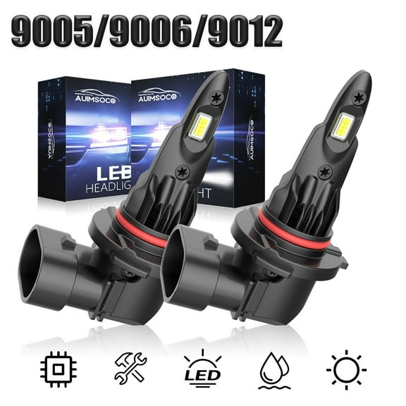 2x 9005 HB3 LED Headlight 6000k White High Bulbs For 2016-2022 Dodge Charger Plug-N-Play 50000 Hours Lifespan