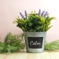 thumbnail image 6 of HOSLEY Decorative Flower Bucket Tin Pots Set of 6 with Chalkboard, 7" x 6", Ideal for Floral Arrangements, DIY Crafts, 6 of 11