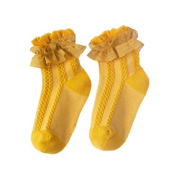 Lovely Lace Socks for Girls,Delicate Baby Ankle Socks Color Infant Calf Length Socks for Kids Dressing Up