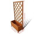 thumbnail image 2 of vidaXL 27.6 in x 11.8 in x 53.1 in Brown Wood Planter Boxes with Weather-Resistant 1 Count, 2 of 5