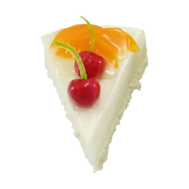 Rebanada de pastel artificial, pastel de postre falso, modelo de exhibición de pastel, rebanada de pastel falsa para decoración de cocina casera, Estilo B
