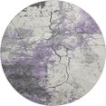 thumbnail image 2 of Addison Rugs Mayfield Premium Machine Washable Transitional Abstract Lavender Round Rug, 8' x 8', 2 of 8