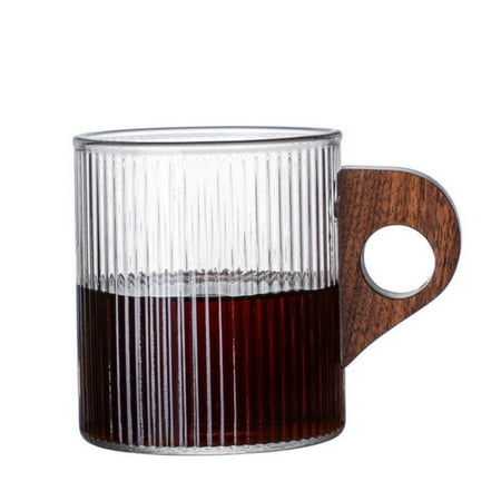 

Spdoo Glass Coffee Mug Comfortable Grip Dishwasher Safe for Hot Chocolate