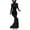 Black, variant on Sexy Bodycon Mermaid Dresses for Women Trendy Turtleneck Formal Dress Slim Fit Long Sleeve Evening Dresses Elegant Night Out Dress Black XL