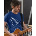 thumbnail image 5 of Tstars Men's Guitar T-Shirt - Unique Musician Gift - Ideal for Father's Day & Birthdays - 4XL, Blue, 5 of 6