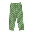 thumbnail image 4 of Goofa 60s and 70s Style Printed Soft Pajama Pants for Women, Wide Leg Comfy Casual Lounge Yoga Pants-Large, 4 of 9