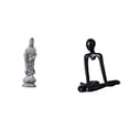 thumbnail image 1 of Escultura Abstracta De Piedra Del Pensador Guan Yin, Figura Decorativa De Feng Shui, Obra De Arte De Buda Femenino Chino, Adorno De Mesa Para Armario, Escritorio, Dormitorio, Estantería,, 1 of 8