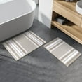 thumbnail image 6 of PiccoCasa 2Pcs Chenille Bathroom Rug Set Nonslip Absorbent Bone 17x24" & 20x32", 6 of 7
