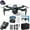 Black BK, variant on PPgejGEK Foldable Drone with 1080P FPV Camera, WiFi Remote Control Quadcopter with Altitude Hold Headless Mode, 24.5x24.5x6cm/9.6x9.6x2.4in Toy Gift for Boys and Adults