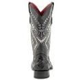 thumbnail image 3 of Ferrini Womens Bronco Pirarucu Print Embroidered Square Toe Cowboy  Mid Cal, 3 of 5