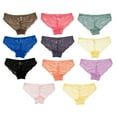 thumbnail image 2 of Alyce Ives Intimates Women’s Bikini Panties Set, Cheeky Lace, Assorted Colors, M, 12 Pack, 2 of 2