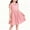 Pink, variant on Girls Party Dress Girl's Summer Sundress Short Sleeve Skater Swing A-Line Cute Midi Casual Dresses Kids Boho Princess Dress Lightweight Flowy Sundress Light Blue 14-15Years