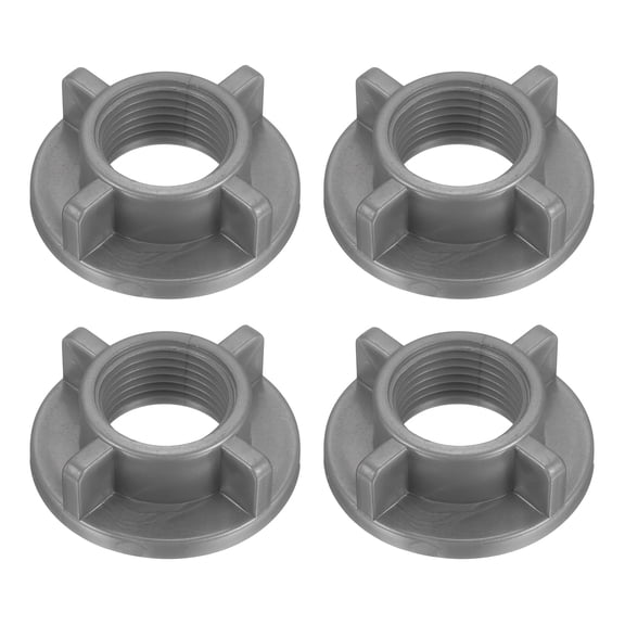 Uxcell 4 pack Faucet Mounting Lock Nut, G1/2 ABS Plastic Lock Nuts Sink Faucets Parts Winged Locknuts Replacement Parts for Kitchen Bathroom Sink Faucet Installation, Gray