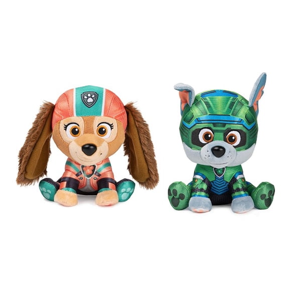 Gund Paw Patrol The Mighty Movie Plush Bundle of 2, 6 Inch Liberty and Rocky