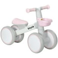 thumbnail image 2 of Qaba Balance Bike for Toddlers 1-3 Years with Adjustable Seat, Pink, 2 of 9