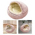 thumbnail image 3 of DOLITY Lit Rond Doux pour Animaux de Compagnie pour Chats Ou Petits Chiens, Mini Lit pour Chien Chat de Taille Moyenne 50 cm Rose, 3 of 9
