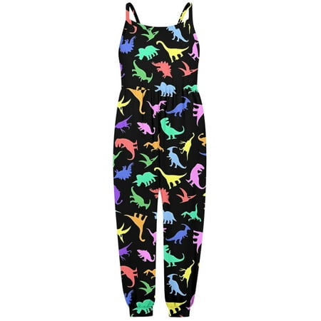 

Toddler Girls Sleeveless Suspenders Dinasour Prints Romper Jumpsuit Clothes Baby Boy Girl Cotton Bodysuit Long Sleeve Jumpsuit Dark Blue 3-4 Years