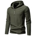 thumbnail image 2 of KANG Half Zip Pullover Hooded Athletic Sweatshirt Lightweight Breathable Performance Activewear Top For Running Training Casual Wear, 2 of 4