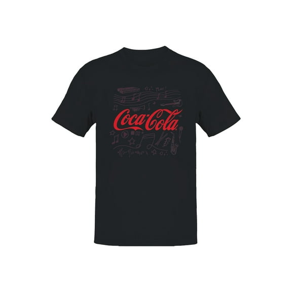 Officially Licensed Coca Cola Musical Icon Art Men's T-shirt