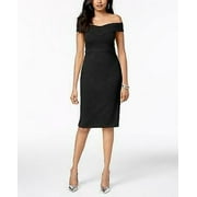 Thalia Sodi Off-the-Shoulder Sheath Dress, Choose Sz/Color: S/Black