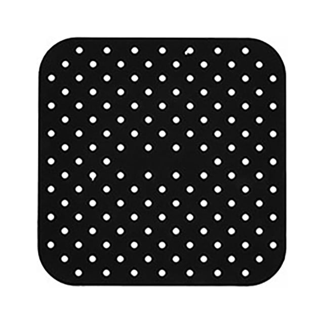 WIFKLSIIPG Tapis Isolant Rond Carré pour la Maison avec Trous, Antiadhésif, Silicone de Qualité Alimentaire, Tapis de Cuisson pour Friteuse à Air Chaud