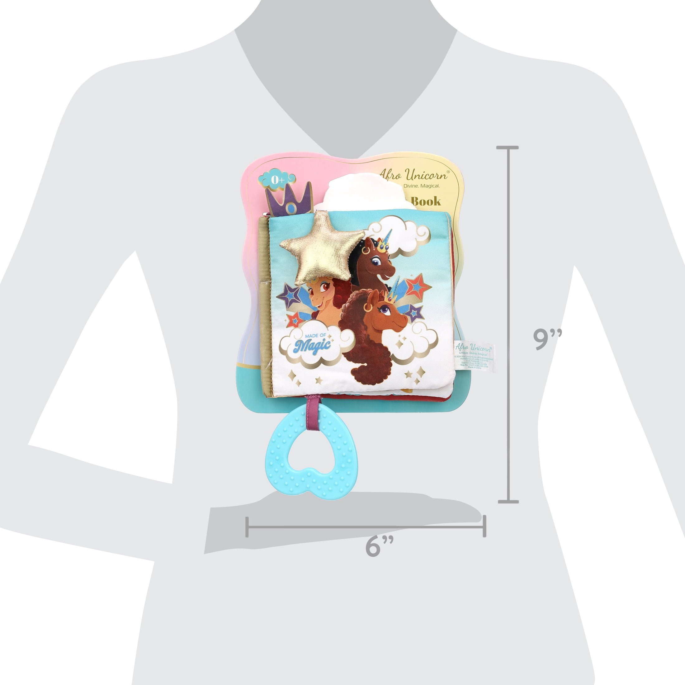 Afro Unicorn Soft Book