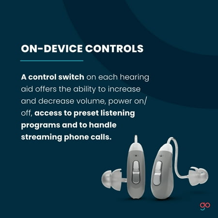 Go Hearing - Go Ultra OTC Hearing Aids - Gray
