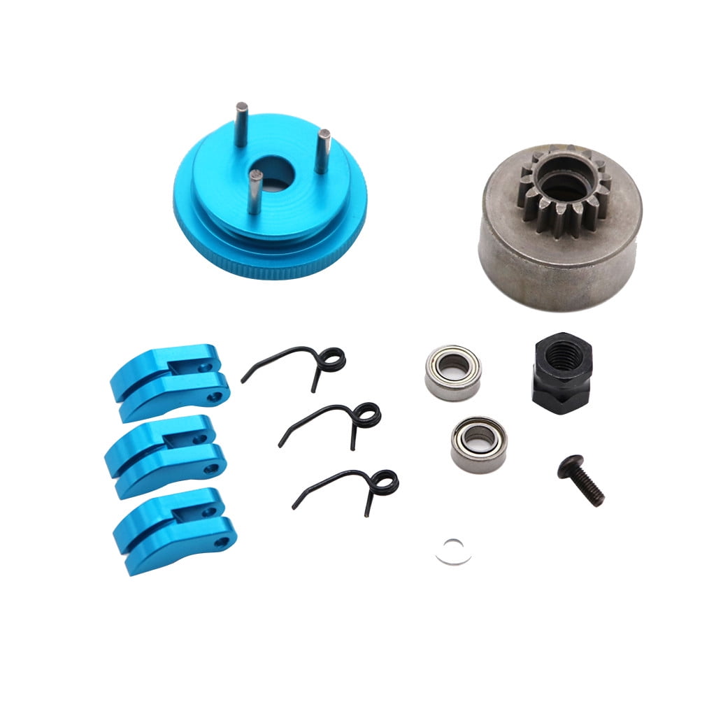 Clutch Bell 14T Gear Flywheel With Bearing Shoe Sets For 1/8 HSP RC Car Engine